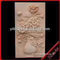 Blooming Flowers Stone Wall Reliefs Sculpture YL-F053